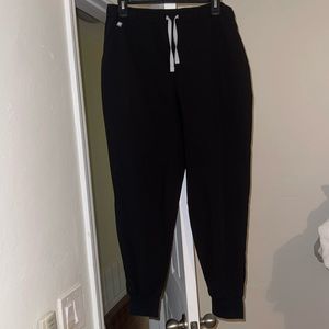 Figs Tansen Jogger Scrub Pants Black Large Short